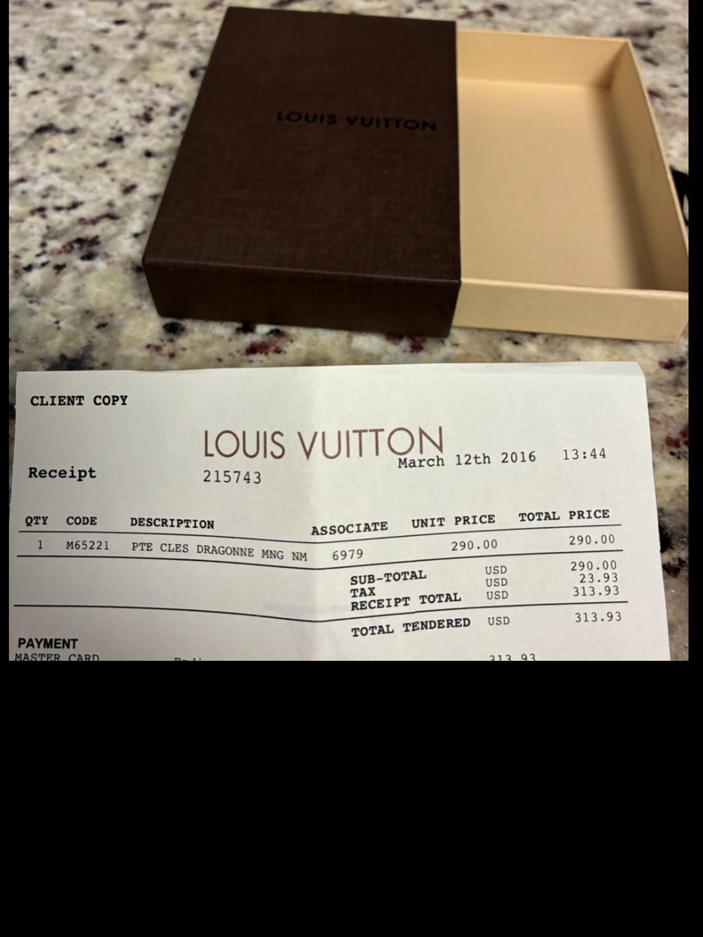 Louis Vuitton Monogram Dragonne Key Holder - Picture 7 of 7